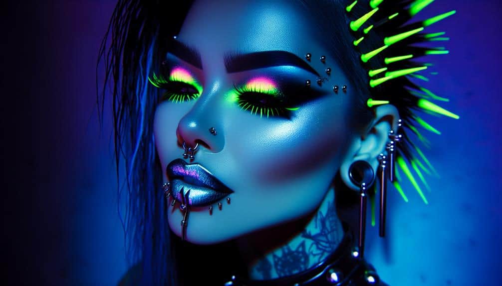 Futuristic Cybergoth Makeup Tips