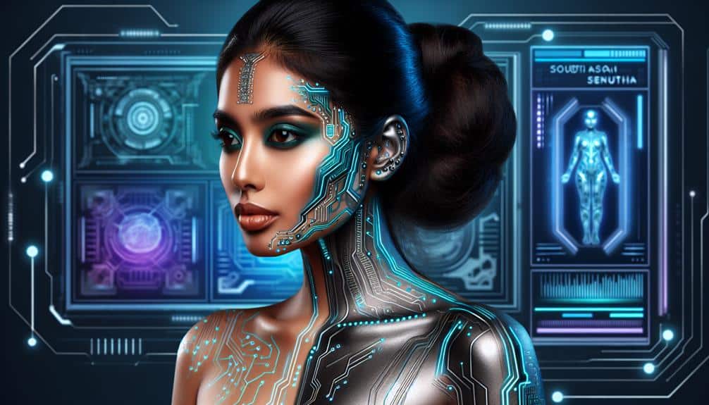 Futuristic Cyberpunk Cyborg Makeup