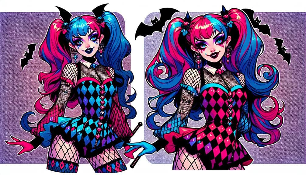 harley quinn style fashion