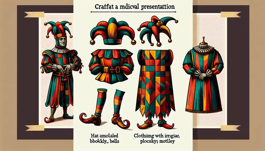 medieval jester costume details
