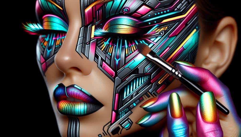 neon cyberpunk makeup essentials