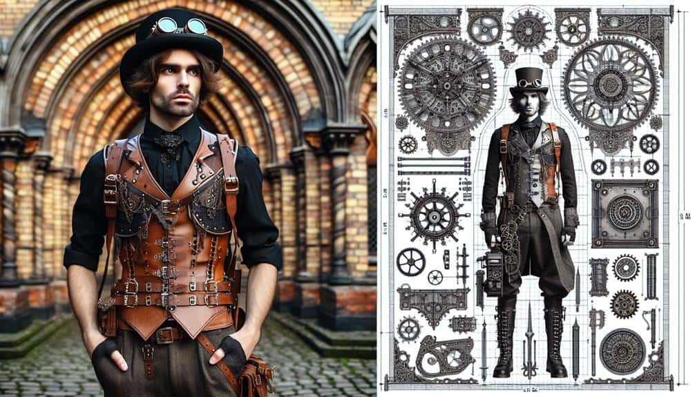 steampunk and gothic cosplay