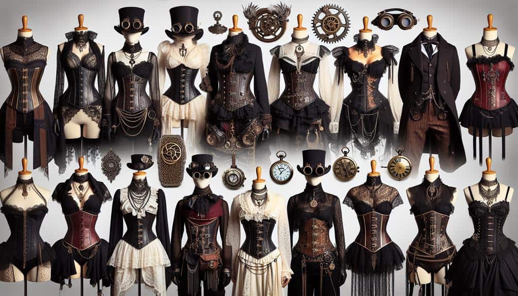 steampunk and gothic cosplay