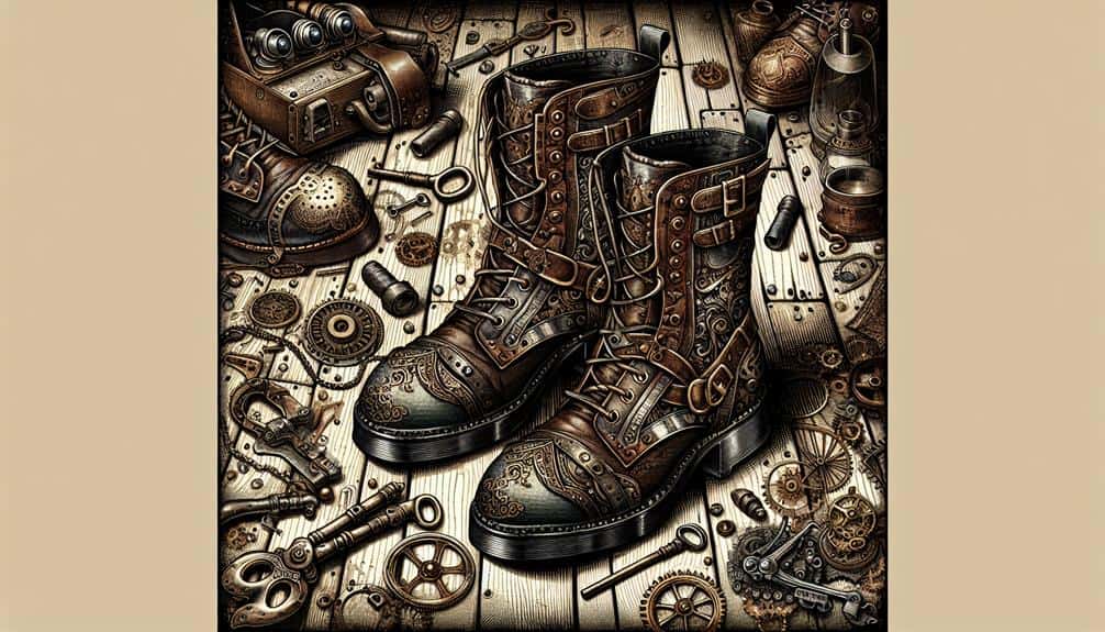 steampunk and gothic footwear