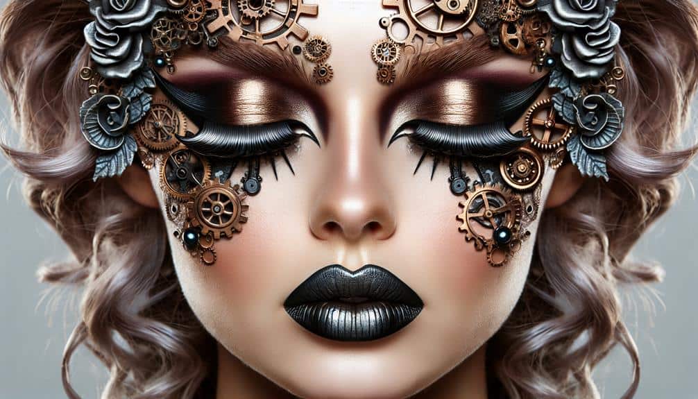 steampunk and gothic makeup