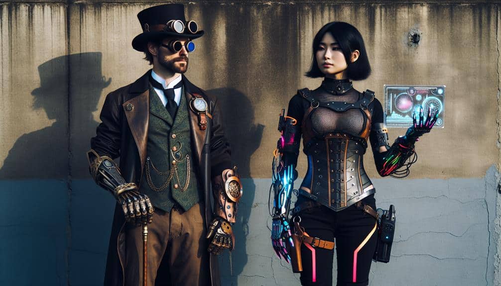 Steampunk Vs Cyberpunk Cosplay