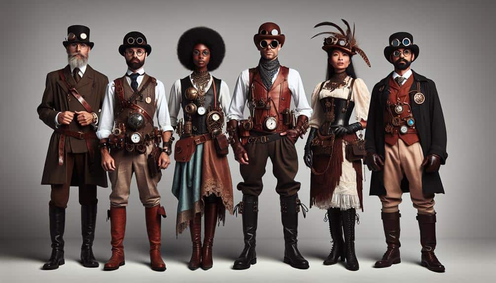 victorian steampunk explorer costumes