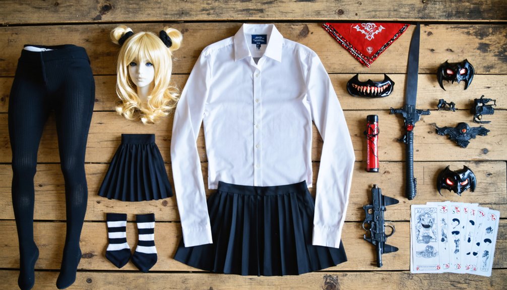 accessorize basic outfit for cosplay