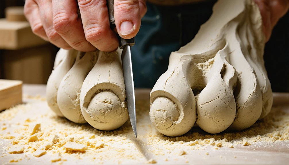 anatomically credible satyr foot sculpting