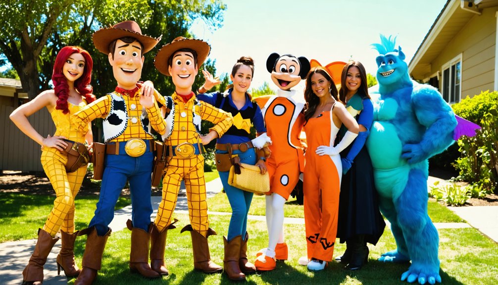 charming disney pixar costumes