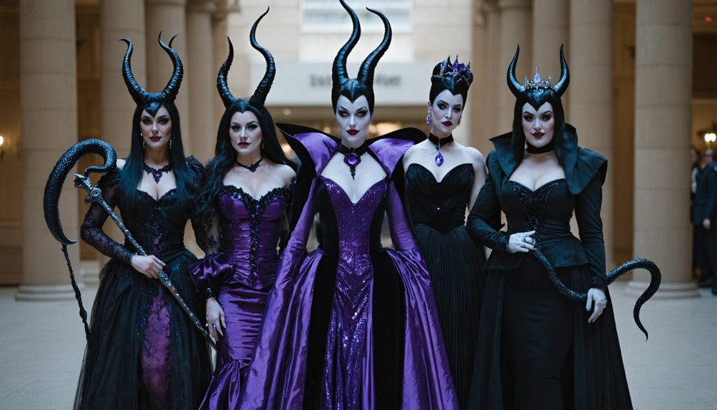 coordinated disney villain cosplay spectacle