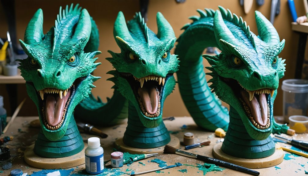 crafting organic hydra heads realistically