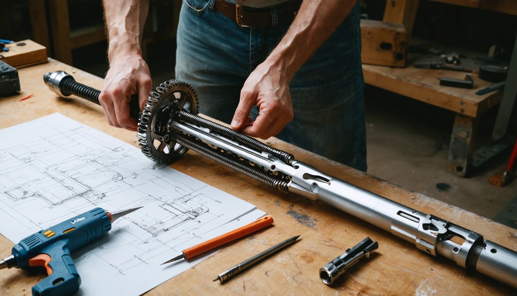 crafting retractable cosplay weapon props