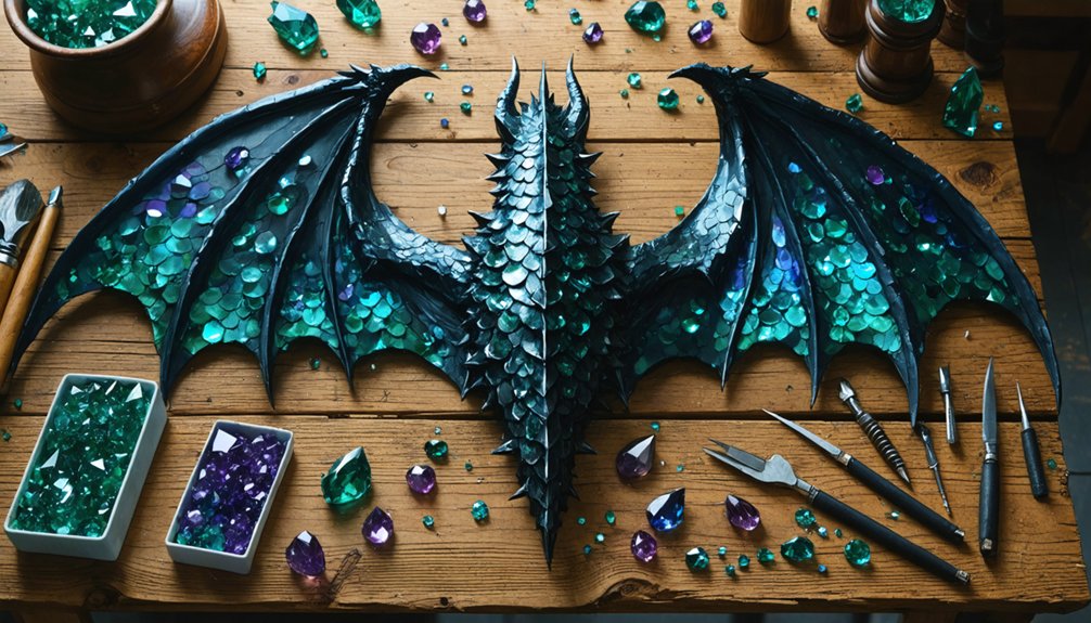 embellish dragon wings creatively