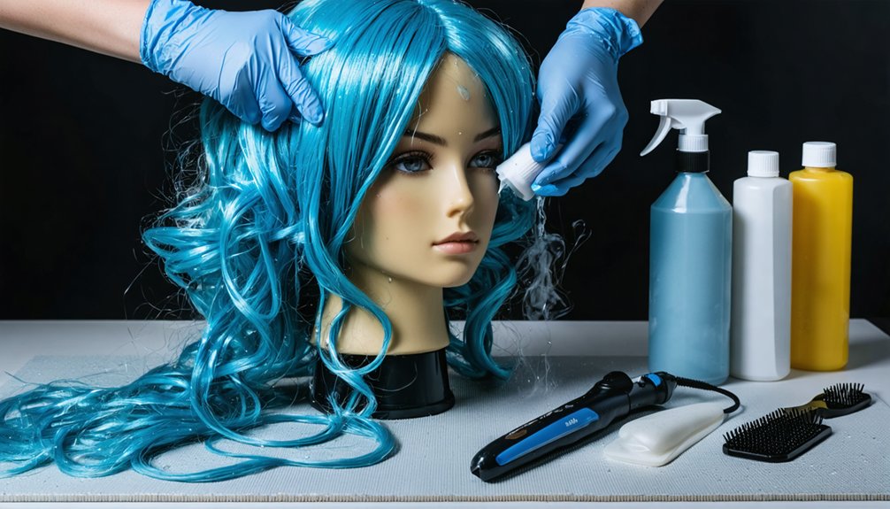 humidity damaged cosplay wig emergency repairs