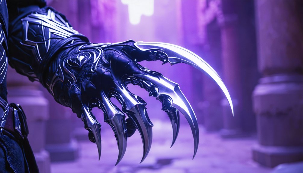 mechanically complex retractable wakandan weaponry