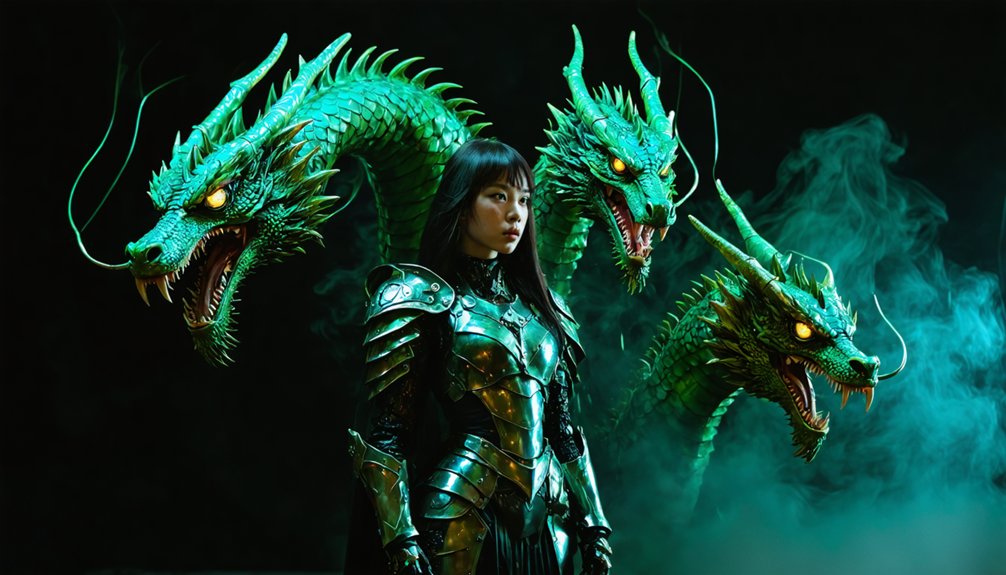 multi headed cosplay hydra props