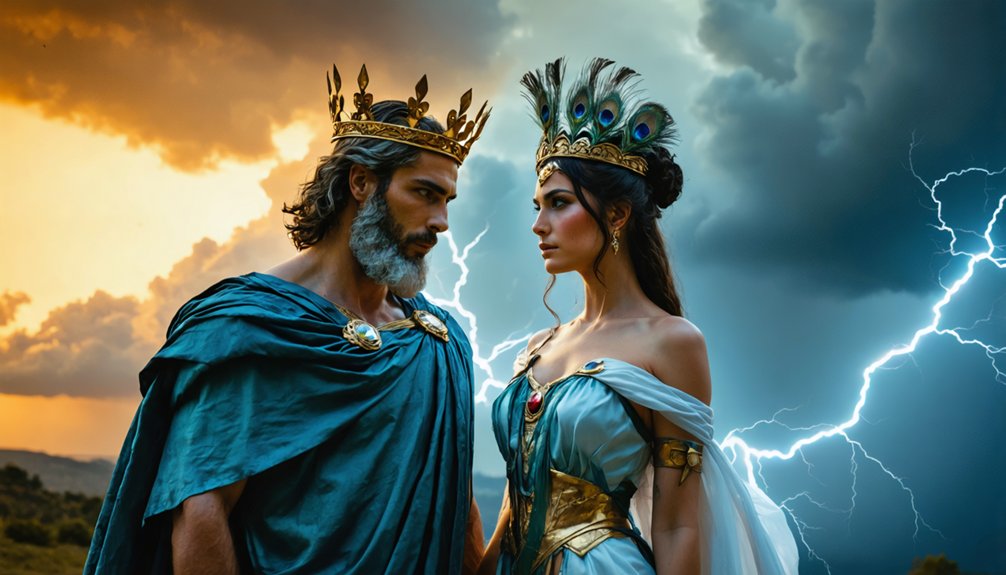 mythological couples contrasting themes