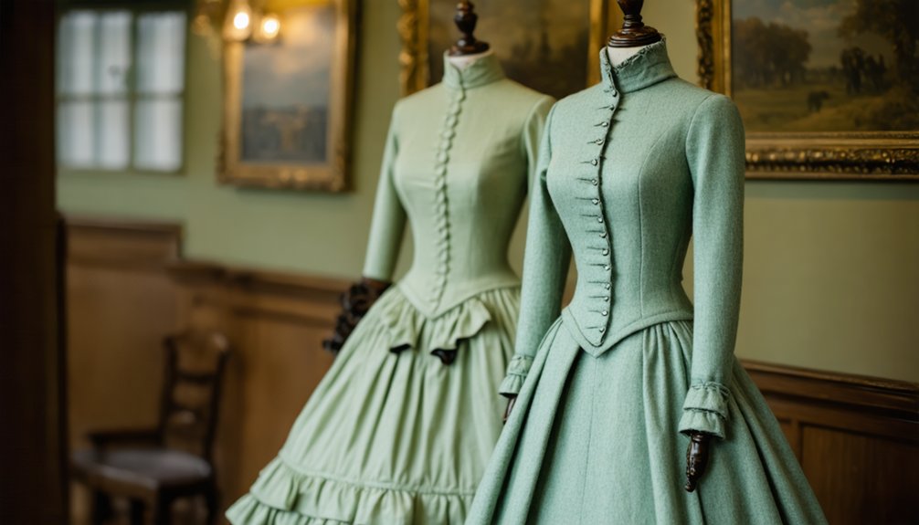 necklines and sleeves define day evening