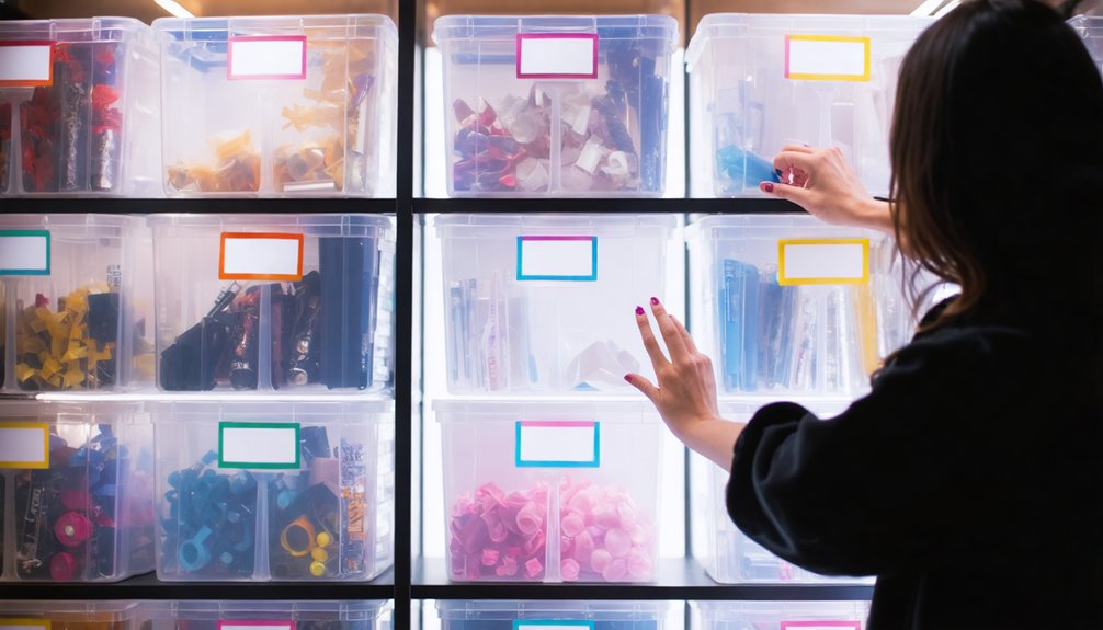 organized cosplay prop storage