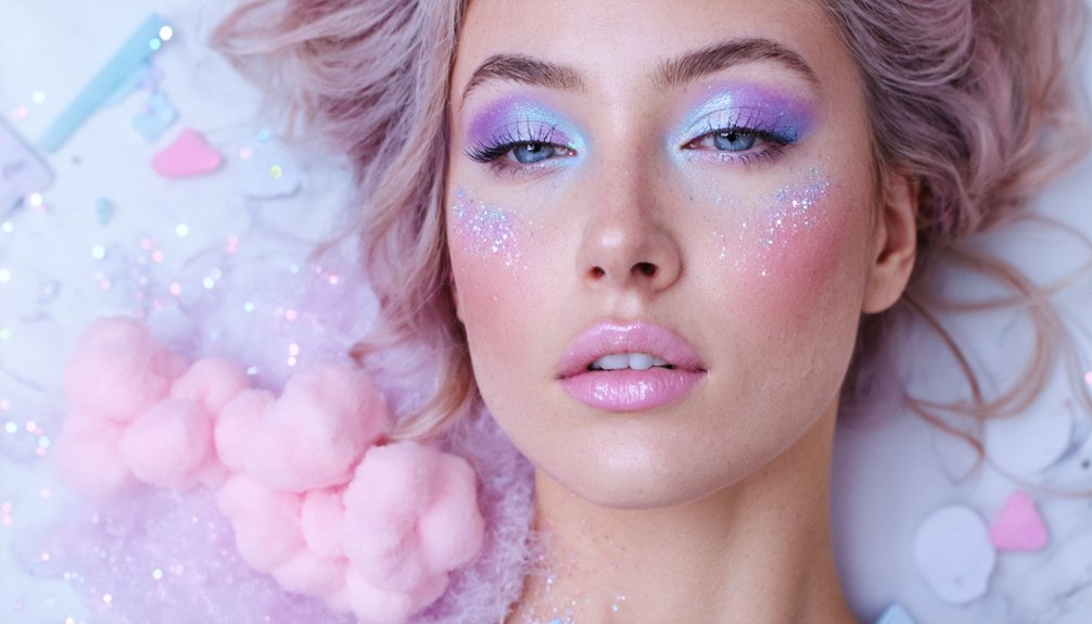 pastel eyeshadow and precision