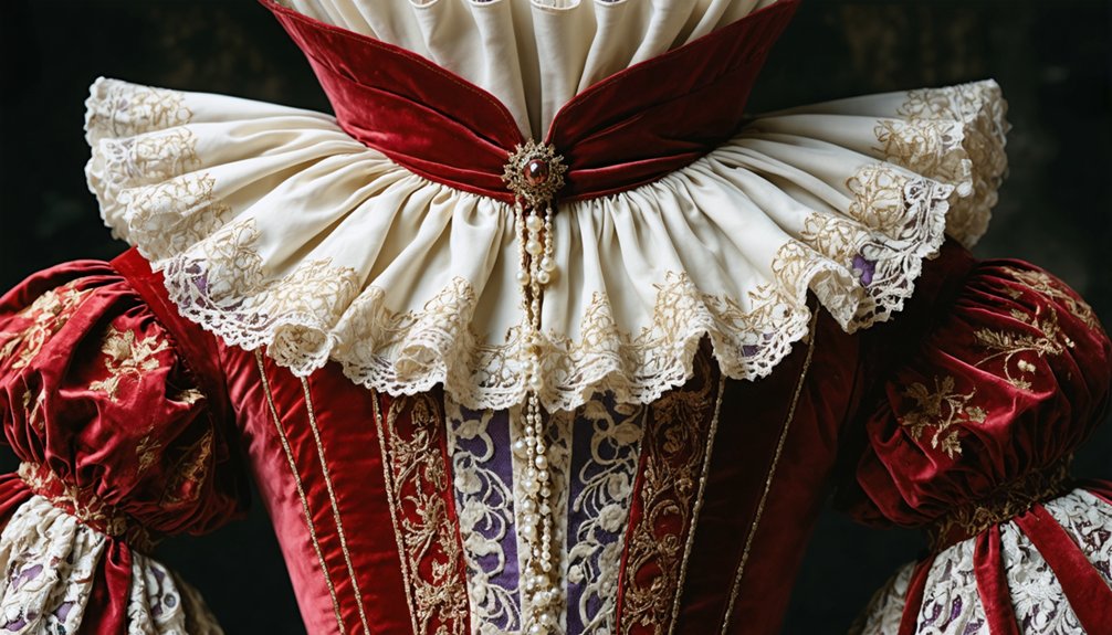 sumptuous fabrics of wealth and status