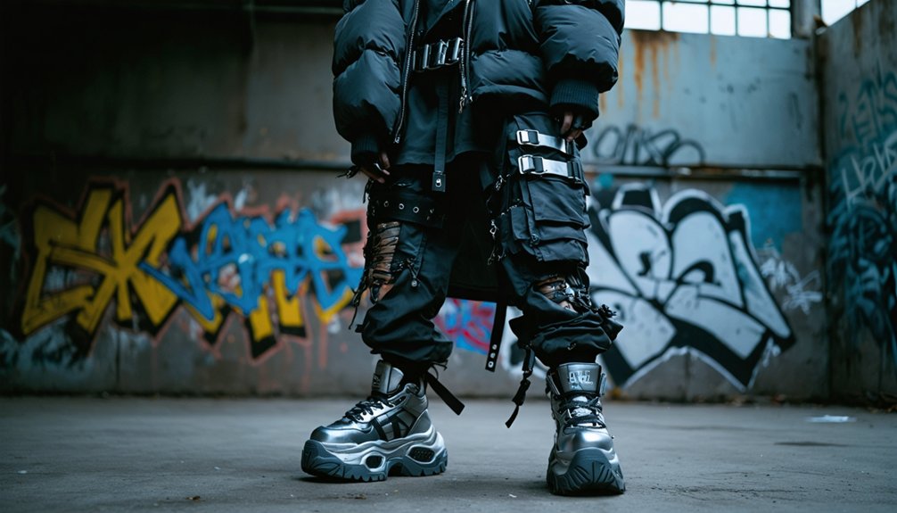 techno goth streetwear fantasy hunter