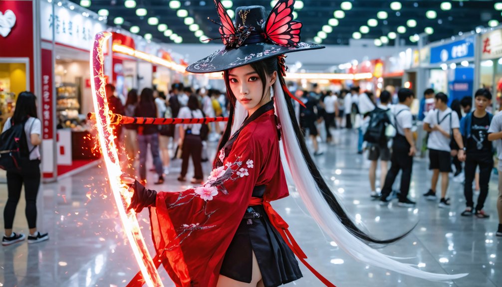 vibrant captivating extravagant interactive cosplay