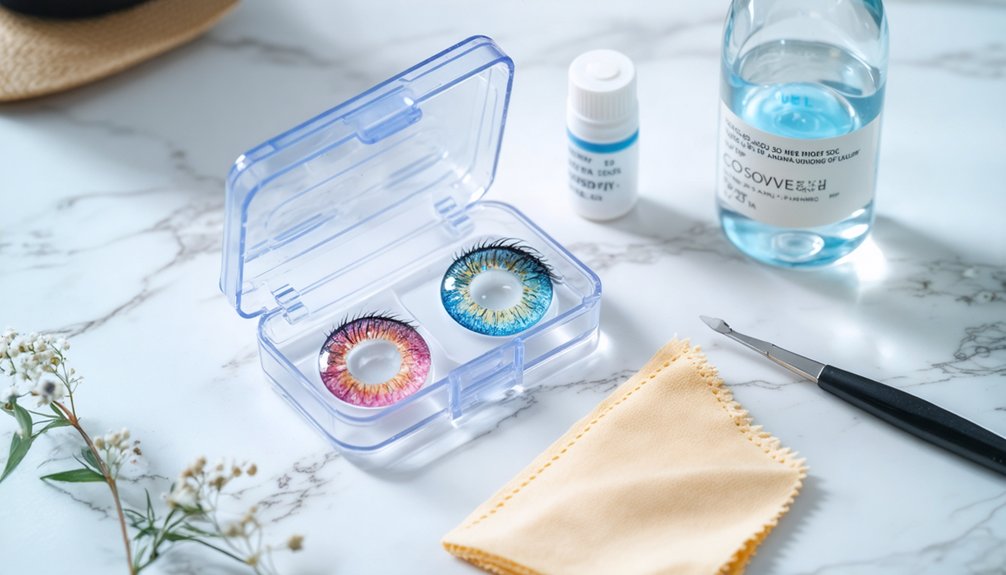 cosplay contact lens care