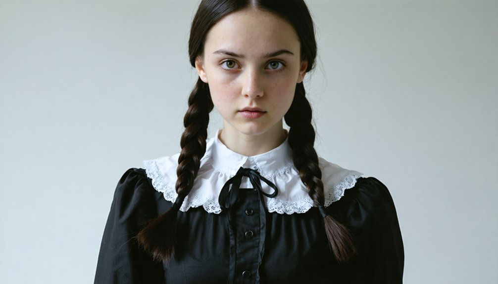 deadpan posture and expression