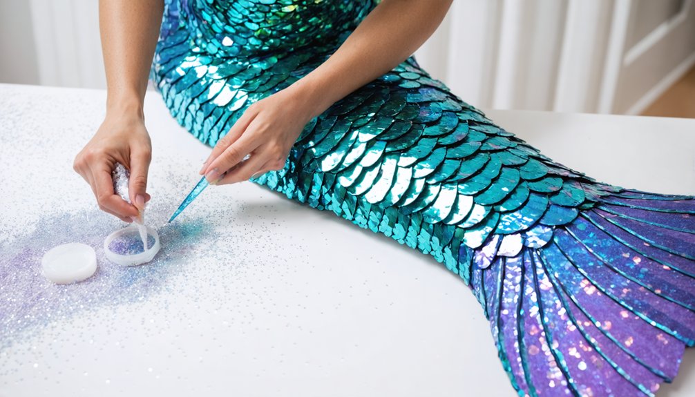 decorative mermaid tail techniques