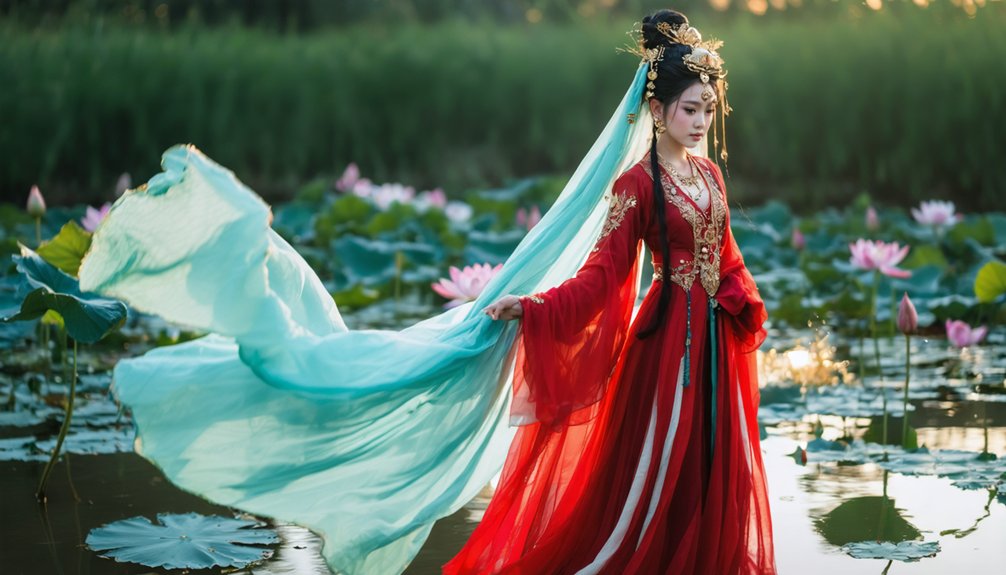 elegant fabric gold accents