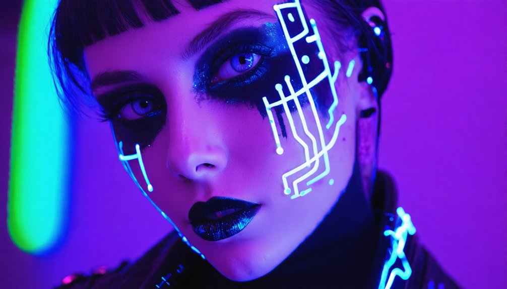futuristic cybergoth makeup techniques