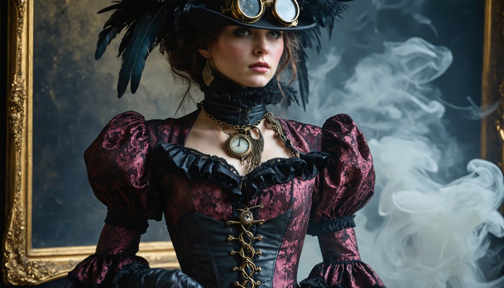 gothic steampunk cosplay fusion