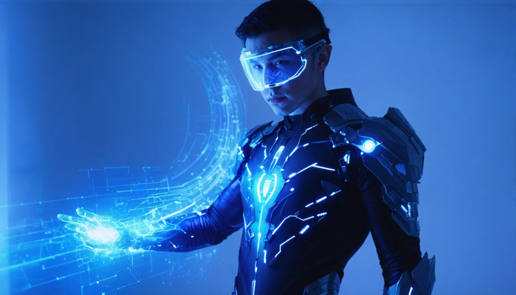 layered holographic tech fusion