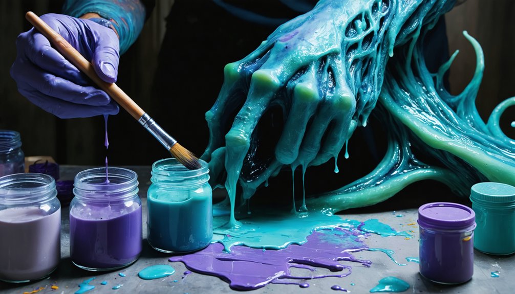 layering latex for realism