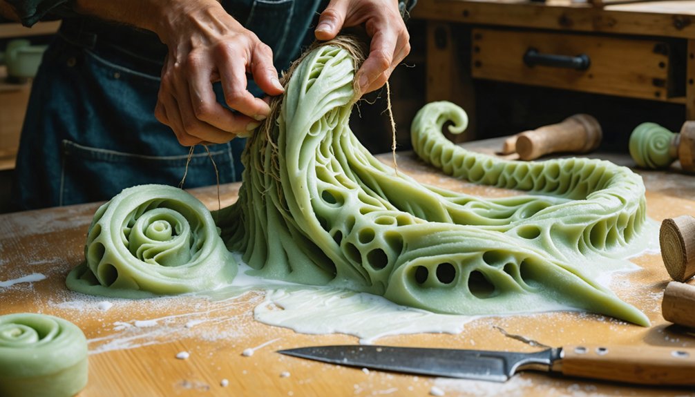 organic texture foam technique