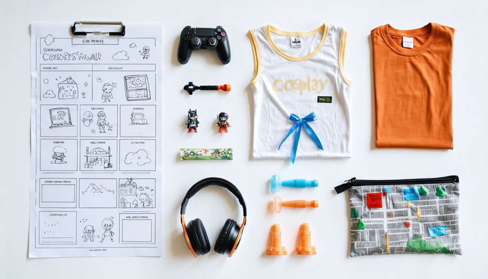 plan sensory friendly cosplay logistics