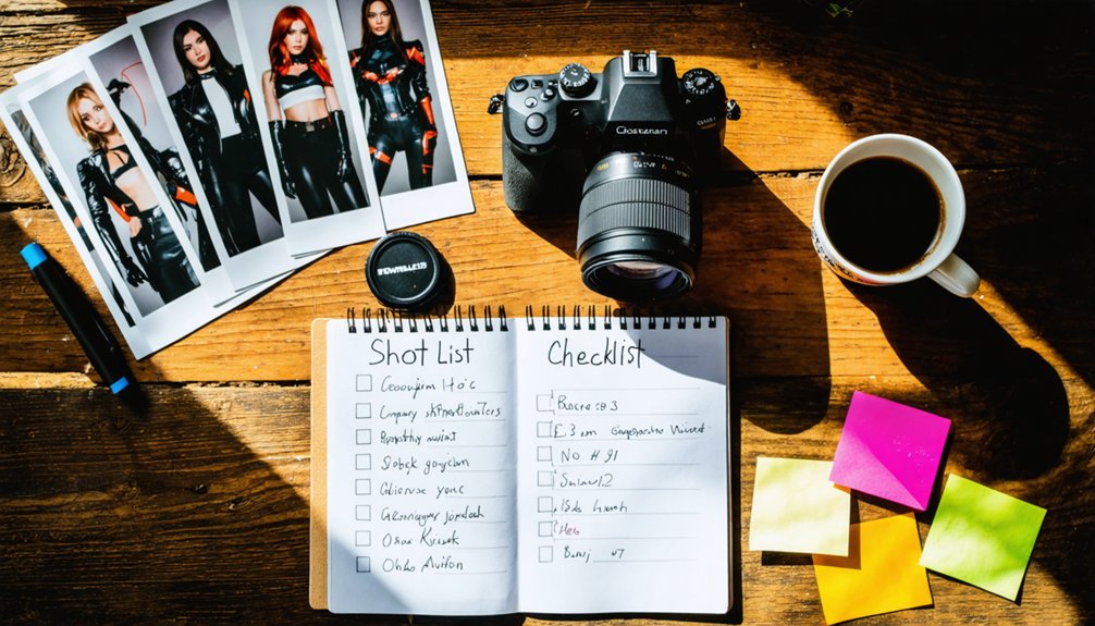 structured cosplay photography shot list