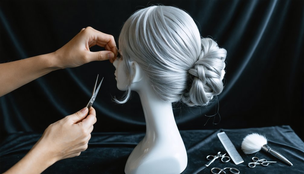 accurate updo wig styling