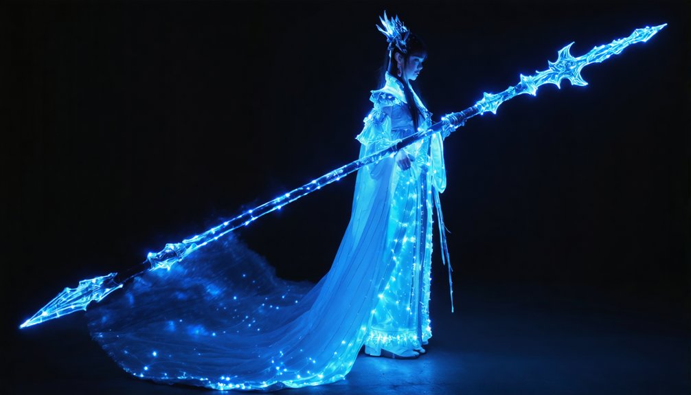 continuous glow with fiber optics