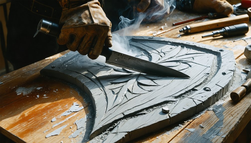 cut shape heat sand