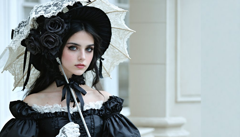 dramatic silhouettes with accessories
