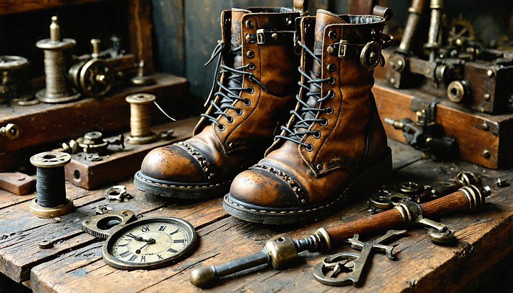 durable steampunk boot embellishments