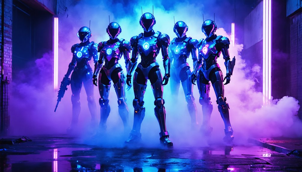 futuristic cyberpunk robot costumes