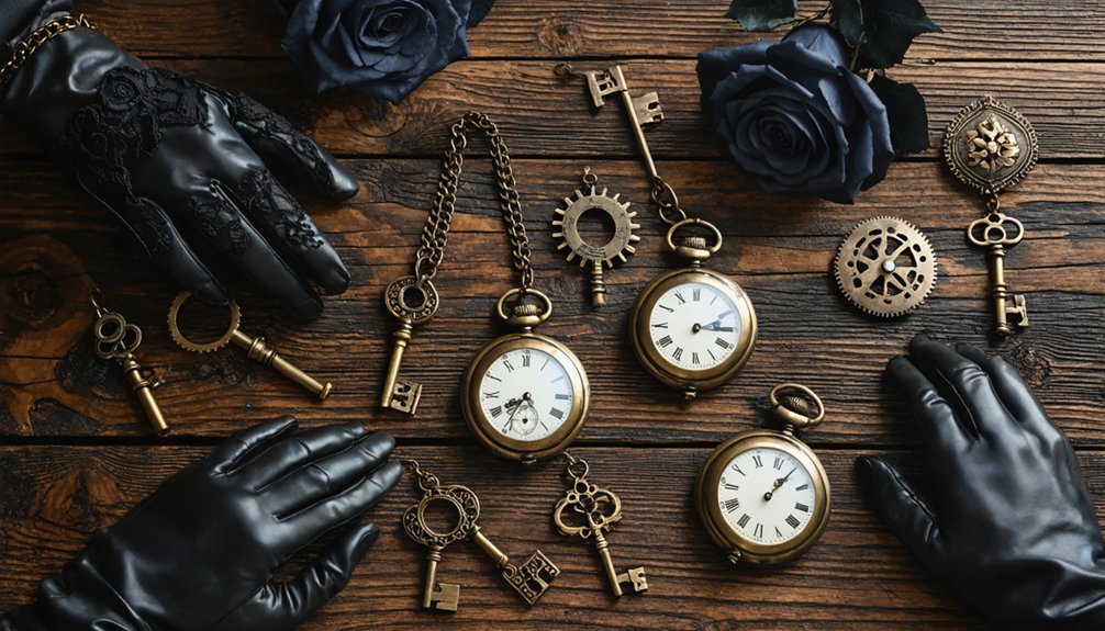 intentional steampunk gothic accessories