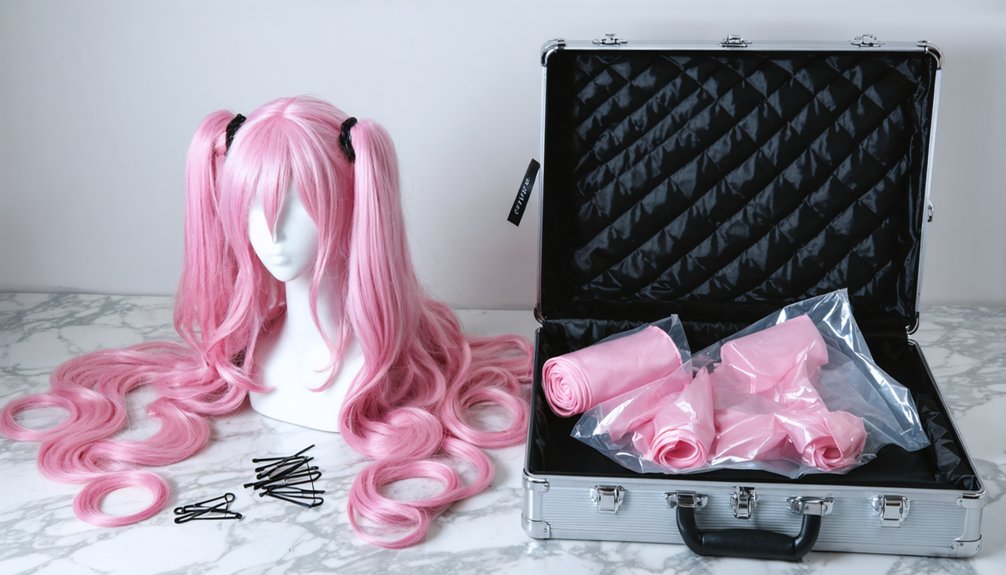 pack wigs carefully preserve style