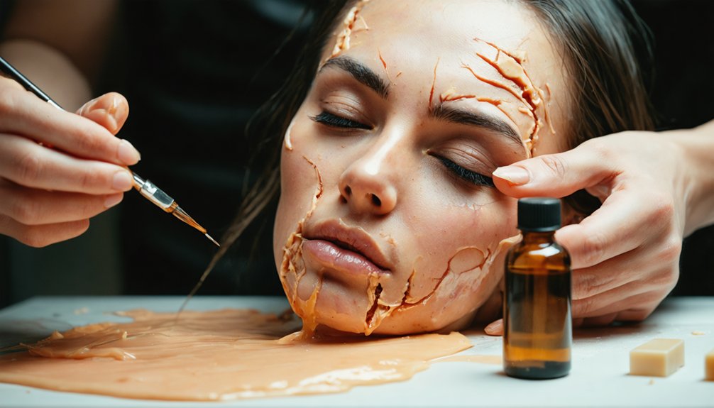 textured scars with collodion