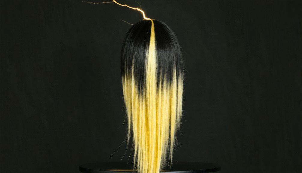 two tone graphic wig design