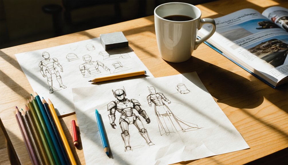 accurate sketches for cosplay